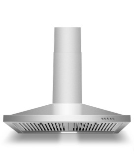 Zomagas Range Hood 30 Inch Wall Mount Range Hood Ductedductless Kitchen Hood In Stainless Steel Vent Hood With Baffle Filter