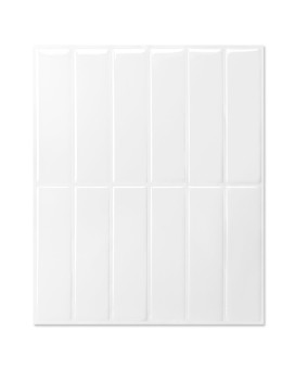 Longking 10Sheet White Peel And Stick Backsplash For Kitchen Wall Kitchen Backsplash Tiles Wall Tiles 114 X 9