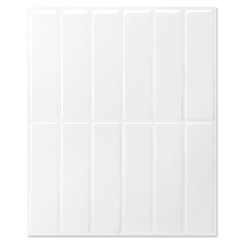 Longking 10Sheet White Peel And Stick Backsplash For Kitchen Wall Kitchen Backsplash Tiles Wall Tiles 114 X 9