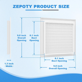 Zepoty 2Pack 10 X 10 Premium Aluminum Gable Vents With Screen Paintable Design Ideal For Attic And Shed Ventilation Vent