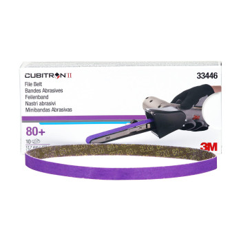 3M Cubitron Ii File Belt 33446 80 Grit 12 In X 18 In File Belts Resin Bonded Spot Weld Removal Pack Of 20