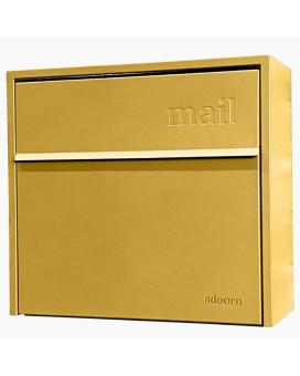 Wall Mount Mailbox Small Antitheft Locking Mailbox Weatherproof Mailboxes For Outside The House 135 H X 15 L X 55