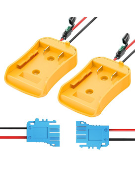 Vibit 2 Pack Power Wheel Adapter For Dewalt 20 V Lithium Battery Pegperego Dewalt Battery Adapter With Original Wire Harness C