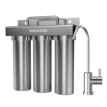 Waterdrop Tstuf 001M Ultrafiltration Under Sink Water Filter Stainless Steel 5X Service Life Remove 9999 Of Contaminants