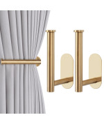 Groleca 2 Pack Adhesive Curtain Holdbacks Curtain Tie Backs Curtain Holdbacks No Drill Curtain Pull Backs Adhesive Curtain Hooks