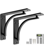 Classic Shelf Bracket Set By Balin Designs Black For 10 12 Fireplace Mantel Shelves L Brackets Heavy Duty Decorative Me