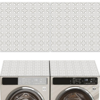 2Pcs 27 X 25 Washer And Dryer Covers For The Top Nonslip Washing Machine Cover Diatomite Washer Dryer Top Protector Mat F