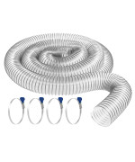 212 X 10 Clear Pvc Dust Collection Hose Hose W 4 Thumbscrew Clamps Hose Is American Made