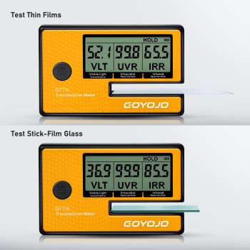 Labs Tint Meter Works On Side Windows Digital Tint Solar Film Car Transmission Meter With Automatic Calibration 3In1 Solar F