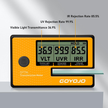 Labs Tint Meter Works On Side Windows Digital Tint Solar Film Car Transmission Meter With Automatic Calibration 3In1 Solar F