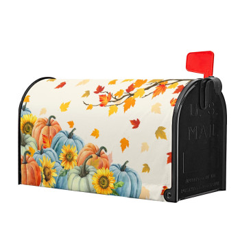 Kcozydecor Fall Thanksgiving Mailbox Covers Magnetic Standard Size 255 X 21 Orange Blue Pumpkin Maple Leaf Sunflower Ma