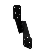 50 Pcshurricane Brackets H25A 18Gauge Galvanized Hurricane Tie 25Ct Heavy Duty Hurricane Straps Left Tie Black