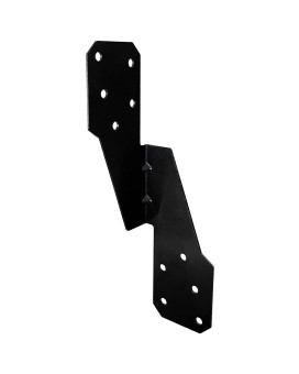 50 Pcshurricane Brackets H25A 18Gauge Galvanized Hurricane Tie 25Ct Heavy Duty Hurricane Straps Left Tie Black