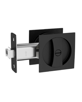 Lethato Pocket Door Hardware Black Pocket Door Lock Pocket Door Latch Matte Black Contemporary Pocket Door Privacy Lock1 Pac