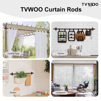 Tvwoo Wrap Around Curtain Rods Bronze Curtain Rods 28 To 60 Inch 58 Inch Adjustable Blackout Curtain Rod Aluminum Curtain Rods