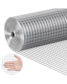 Vevor Hardware Cloth 12 Inch 24In X 25 Ft 19 Gauge Hot Dipped Galvanized Wire Mesh Roll Chicken Wire Fencing Wire Mesh For