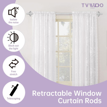 Tvwoo Wrap Around Curtain Rods Silver Curtain Rods 28 To 60 Inch 58 Inch Adjustable Blackout Curtain Rod Aluminum Curtain Rods