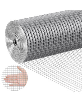 Vevor Hardware Cloth 12 Inch 24In X 50 Ft 19 Gauge Hot Dipped Galvanized Wire Mesh Roll Chicken Wire Fencing Wire Mesh For