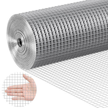 Vevor Hardware Cloth 12 Inch 24In X 50 Ft 19 Gauge Hot Dipped Galvanized Wire Mesh Roll Chicken Wire Fencing Wire Mesh For