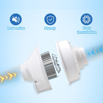 Congkailu Upgraded Dbf 110 Dryer Booster Fan Dryer Vent Booster Fan 4 Inch 4 Dryer Vent Booster Exhaust Fan 167 Cfm