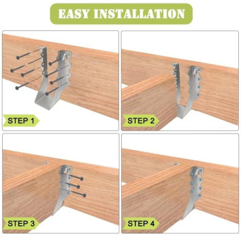 20 Pack 2 X 8 Joist Hanger 18 Gauge Double Shear Face Mount Joist Hangers For Wood Floor Deck And Ceililng Joists