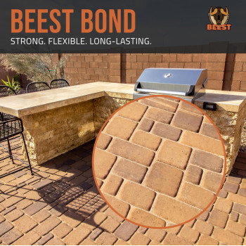 Beest 40 Pound Rapid Joint Bond Polymeric Sand For Pavers Tan 90 Haze Dust Suppression Technology Polymeric Paver Sand Fo