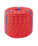 12 Inch 100Ft Double Braided Polyester Arborist Rope Heavy Duty Nylon Rope For Anchor Tree Work Cargo Pulling Sailingred