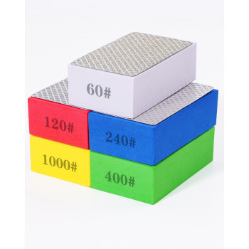 5 Pack Diamond Hand Sanding Block Diamond Polishing Pads With Highdensity Sponge Wetdry Dual Use Diamond Sanding Pads Assor