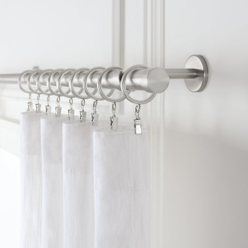 Cambria Designer Series Premium 10 Foot Custom Curtain Rod 118 Inch Large Diameter Nonadjustable For A Seamless Look