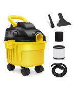 Pretec Wet Dry Shop Vac 25 Gallon Wet Dry Vacuum Cleaner 3 Peak Hp Small Shop Vac 3 In 1 Portable Shop Vacuum With Nozzle F