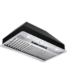 Mcbon Range Hood Insert 36 Inch 900 Cfm Insert Range Hood Touch Control Range Hood Insert Remote Gesture Sensing Vent Hood