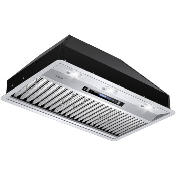 Mcbon Range Hood Insert 36 Inch 900 Cfm Insert Range Hood Touch Control Range Hood Insert Remote Gesture Sensing Vent Hood