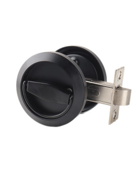 Stainless Steel 304 Black Round Recessed Door Lock Hidden Recessed Install Cup Door Knob Lock Recessed Door Handles Pulls Latc