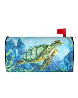 Mailbox Covers Nautical Sea Turtle Summer Beach Ocean Magnetic Mailbox Covers Large Size 255 Lx 21 W Waterproof Mail Box