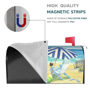 Mailbox Covers Beach Life Nautical Large Size Magnetic Mailbox Covers 255X21 Inch Mailbox Wrap Post Letter Box Cover Mailbox