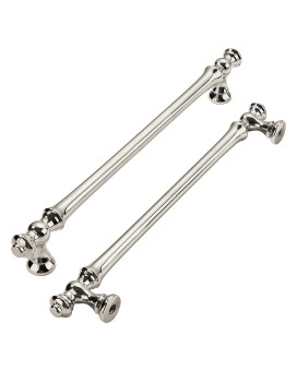 Khtumeware 10 Pack 10 Inch256Mm Polished Nickel Cabinet Pulls Drawer Pulls Kitchen Cabinet Hardware Zinc Pulls For Dresser Dra