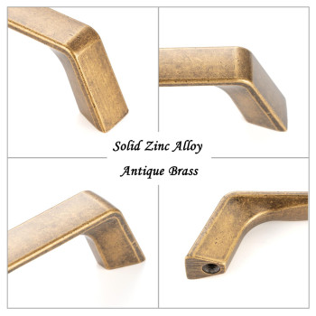 Askano 3 Inch Hole Centers Antique Brass Arch Kitchen Cabinet Pull Handle Zp2210 Pack Of 10 Solid Hardware For Drawer Dress