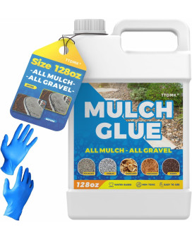 Landscaping Mulch Glue Concentrate Mulch Rock Glue Pea Gravel Glue Fast Drying Mulch Landscape Lock Adhesive Non Toxic Mulch