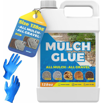 Landscaping Mulch Glue Concentrate Mulch Rock Glue Pea Gravel Glue Fast Drying Mulch Landscape Lock Adhesive Non Toxic Mulch