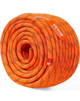 Vevor Double Braided Polyester Rope 12 In X 120 Ft 48 Strands 8000 Lbs Breaking Strength Outdoor Rope Arborist Rigging Rope