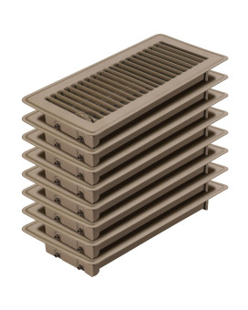 Pluden 8Pcs 4 X 10 Floor Register Heavy Duty Floor Vents Metal Heat Air Vent Covers Rust Proof Finish 4 X 10 Walkable Fl