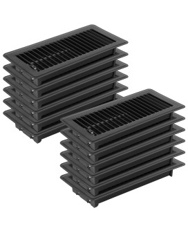 Pluden 12Pcs 4 X 10 Floor Register Heavy Duty Floor Vents Metal Heat Air Vent Covers Rust Proof Finish 4 X 10 Walkable F