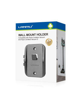 Lanmu Wall Mount Holder Compatible With Wyze Cordless Vacuum S Hanger Hook With Charging Cable Management Clip Stick Vacuum