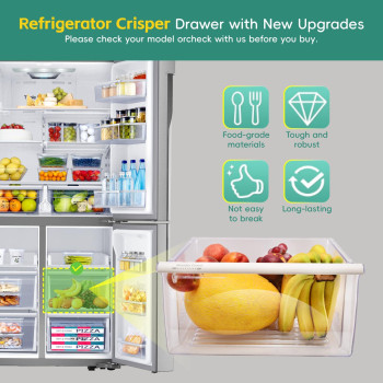 2188656 Fridge Crisper Drawer Upper 2188656 Crisper Bin Compatible With Whirlpool Refrigerator Fridge Drawers Kenmore Refrige