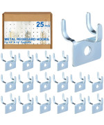 Tandefio 25 Pcs Pegboard Hooks Metal Prong Hook Peg Board Hooks For Hanging Hangers Hooks For Pegboard Wall Picture Jewelry Disp