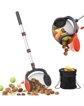 Acorn Picker Upper Roller Nut Gatherer With Footoperated Release Multifunctional Acorn Picker Upper With Rolling Drum Easy