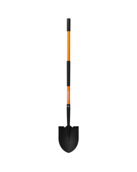 Shovel For Digging Heavy Duty Garden Shovel Shovels For Gardening Digging Spade Shovel With Orange Fiberglass Handle 57 Inches