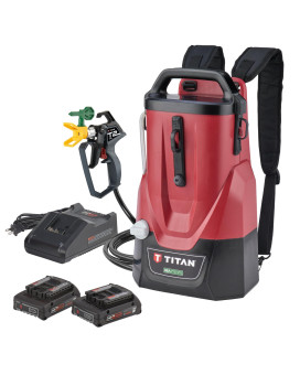 Titan 2441251 Controlmax 1650 18V Cordless High Efficiency Airless Paint Sprayer Hea Technology Decrease Overspray By Up To 55