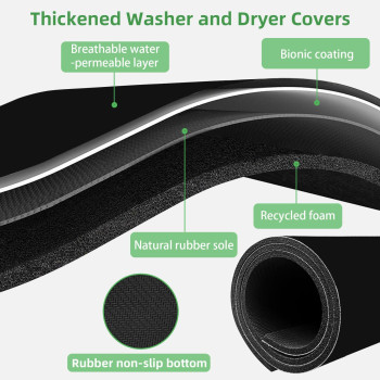 54 X 27 Washer And Dryer Covers For The Top Nonslip Washing Machine Cover Diatomite Washer Dryer Top Protector Mat For La