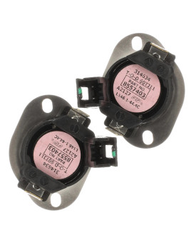 Partsbroz 8557403 Dryer Thermostat 2Pack Compatible With Whirlpool Maytag Kenmore Amana Dryers Replaces Wp8557403 Ap60131